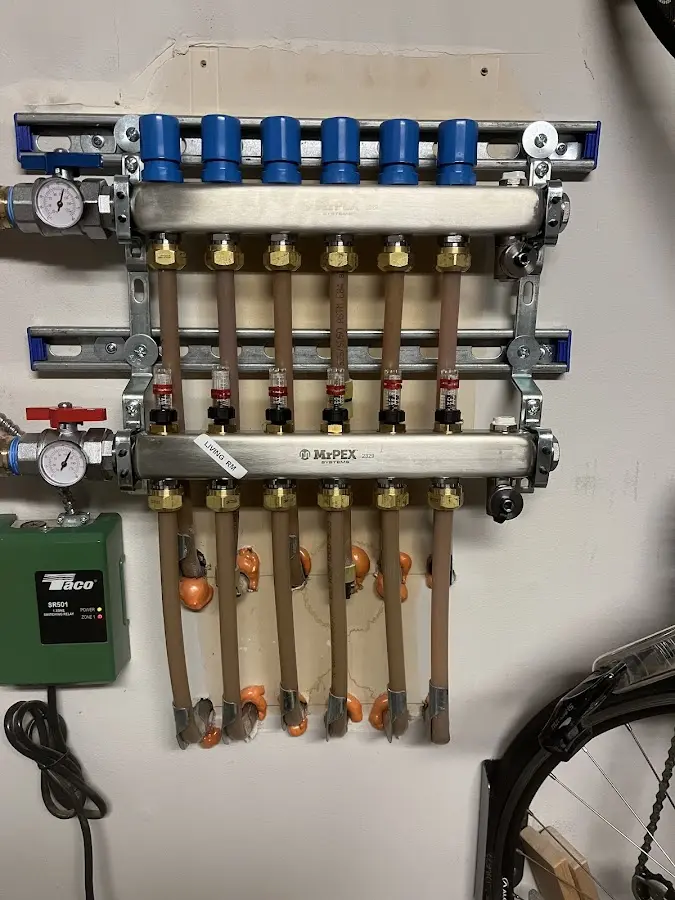 Plumber performing Gas Line Installation at a residential property in Nottingham